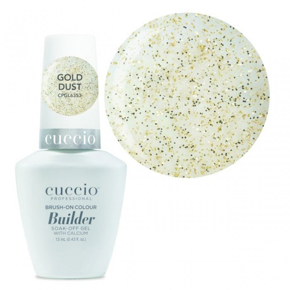 CUCCIO Brush on Builder Gel 13ml - Gold Dust