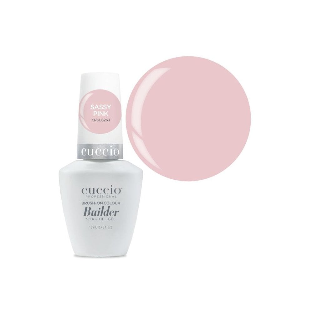 CUCCIO Brush on Builder Gel 13ml - Sassy Pink