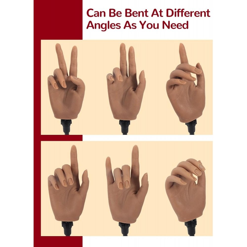 Realistic Silicone Practice Hand (Flexible fingers)