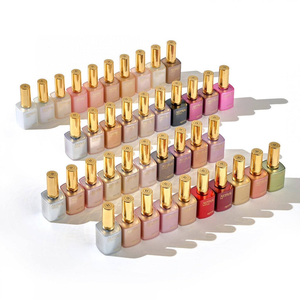APRES Astral Gel Couleur 10ml Collection (40pcs) & FREE Astral Gel Light Spectrum Swatch Board)