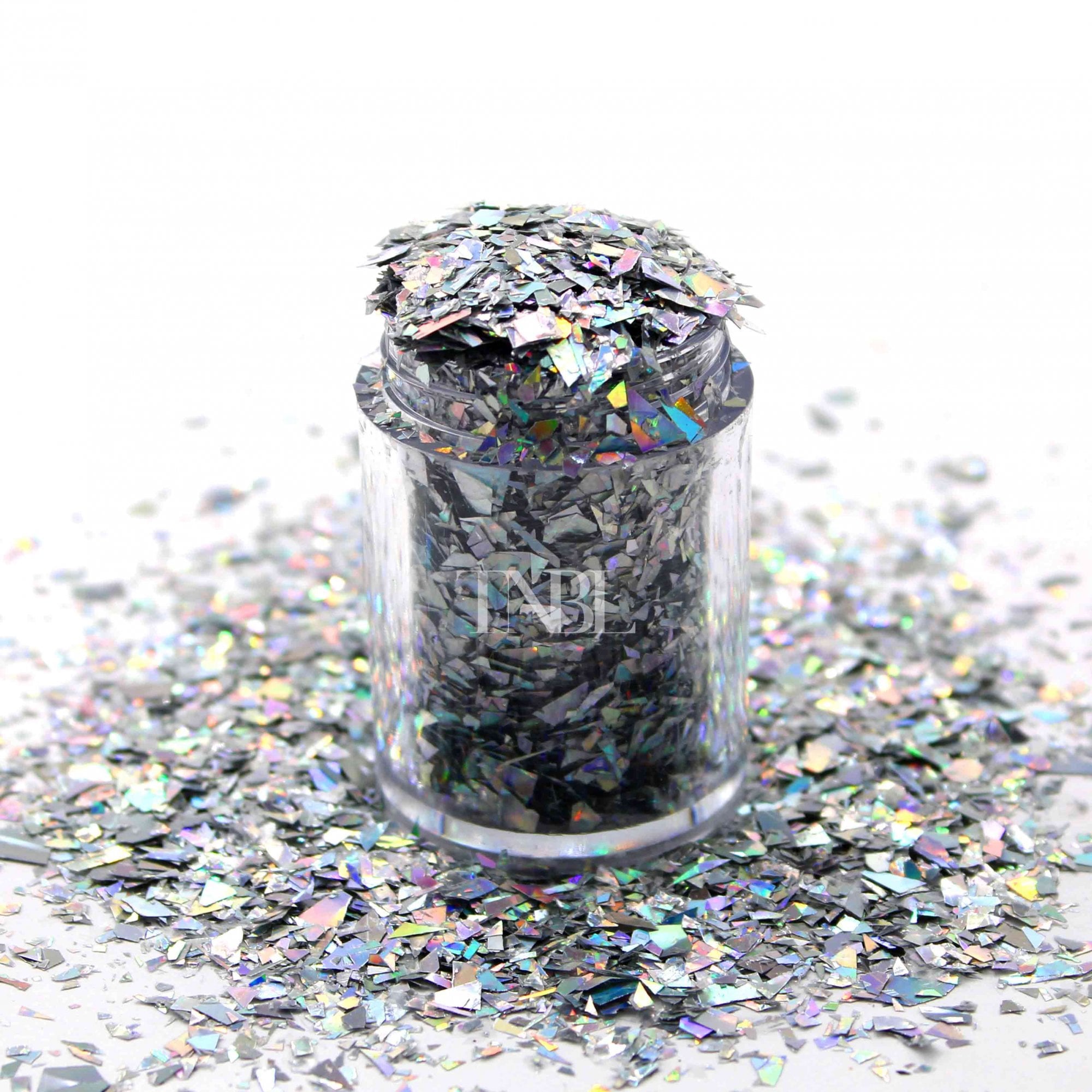 Silver Holo Flake Pot 1/2oz SH02