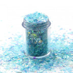 Aqua Blue Flake Pot 1/2oz - FL06