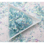 Aqua Blue Flake Pot 1/2oz - FL06