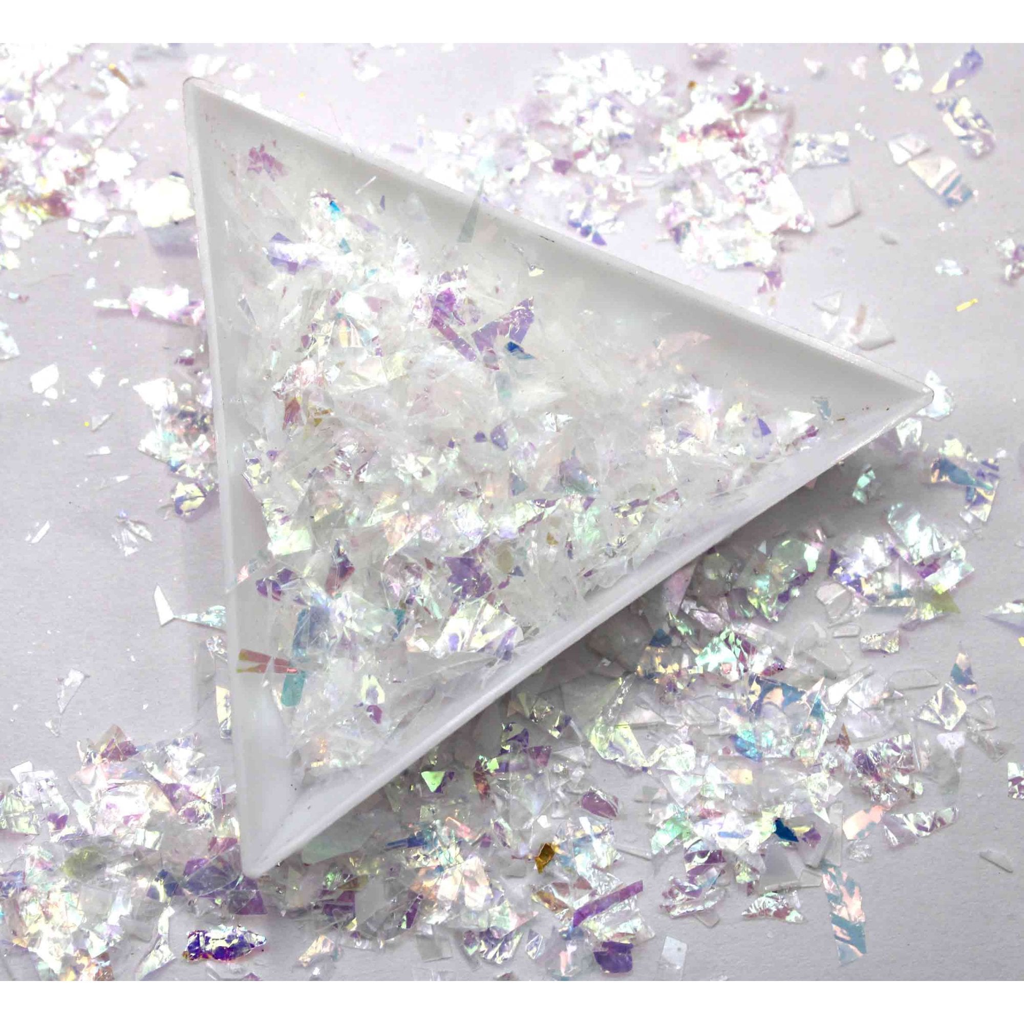 Mermaid White Flake Pot 1/2oz - FL07