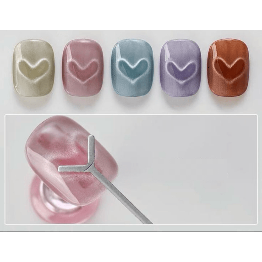 TNBL 5pcs Bunny Cateye Magnet Attachments with storage case