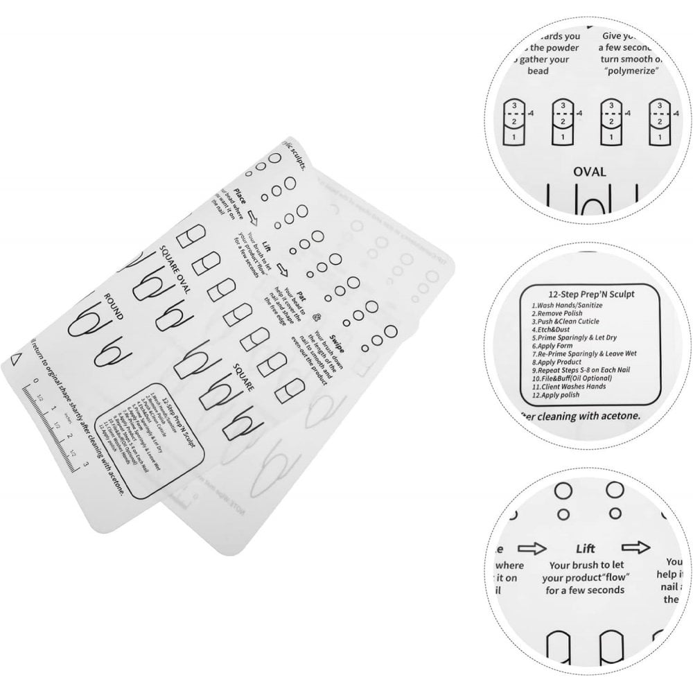 TNBL Acrylic Nail Training Mat Silicone