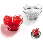 Heart-Shaped Crystal Button â€“ Long Nail Protector