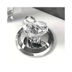 Heart-Shaped Crystal Button â€“ Long Nail Protector