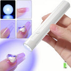 Mini Handheld LED Lamp With Magnetic Holder - White