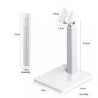 Mini Handheld LED Lamp With Magnetic Holder - White