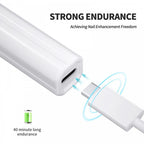Mini Handheld LED Lamp With Magnetic Holder - White