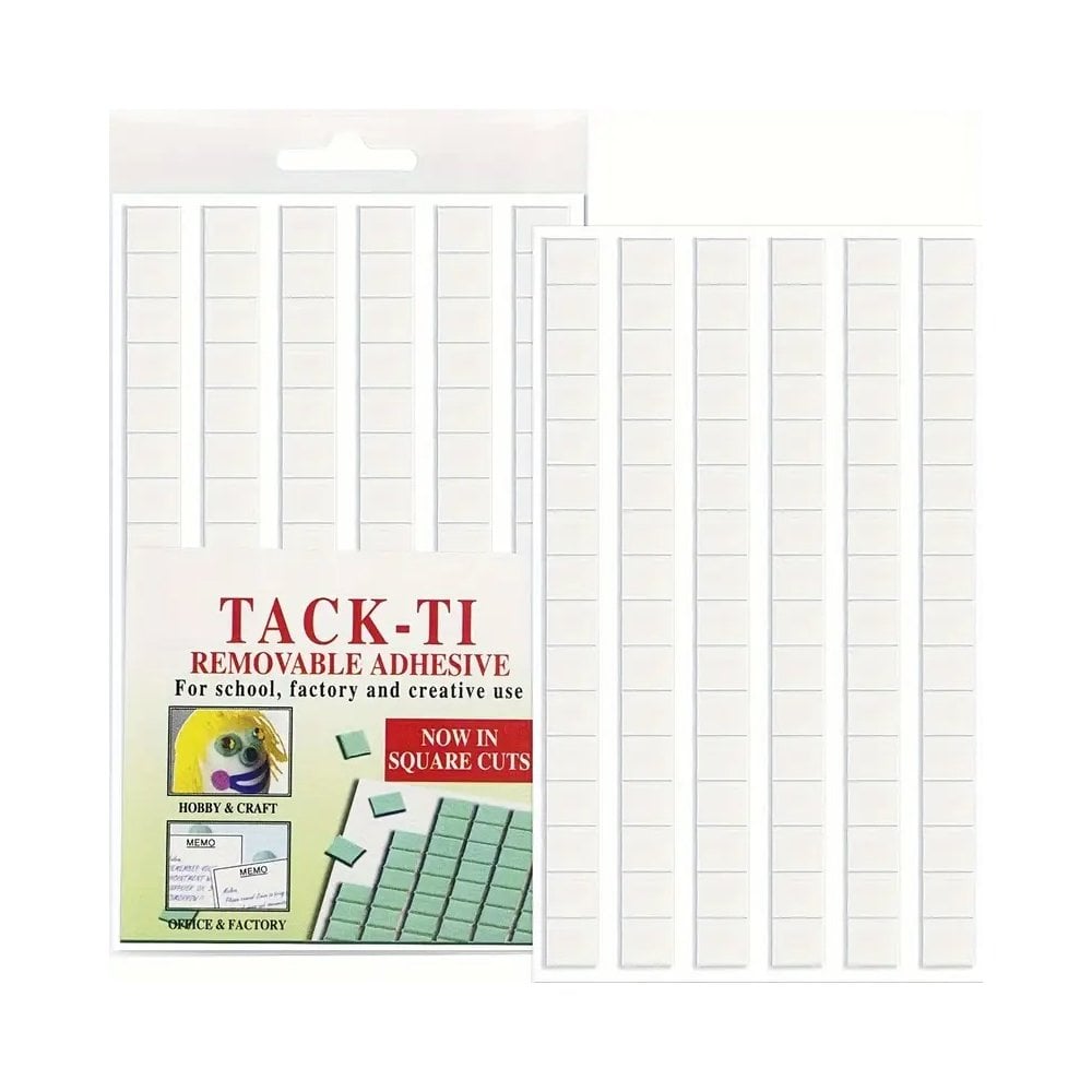 Reusable Glue Clay & Removable Tacky For Nail Art Display - 96pcs White