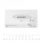 BabyGenia Clear Acrylic Nail Refill Tips Short Almond (288 pcs)