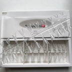BabyGenia Clear Acrylic Nail Refill Tips Short Almond (288 pcs)