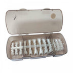 BabyGenia Clear Acrylic Nail Tips Box Short Almond (288 pcs)