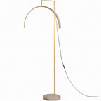 Modern Arc LED Floor Lamp with Base â€“ Adjustable Height