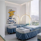 Modern Arc LED Floor Lamp with Base â€“ Adjustable Height