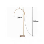 Modern Arc LED Floor Lamp with Base â€“ Adjustable Height