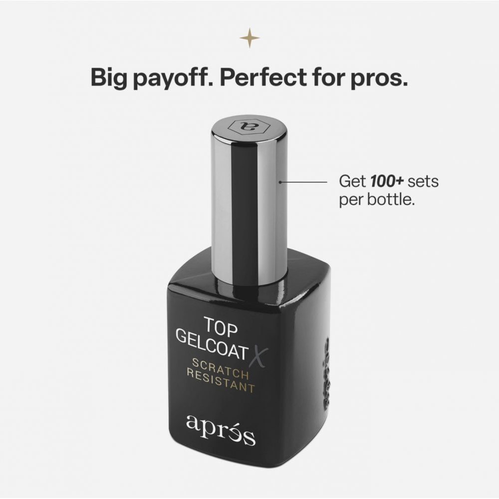 APRES Rubber Topcoat X Scratch Resistant 30ml (Hema-Free & TPO Free)