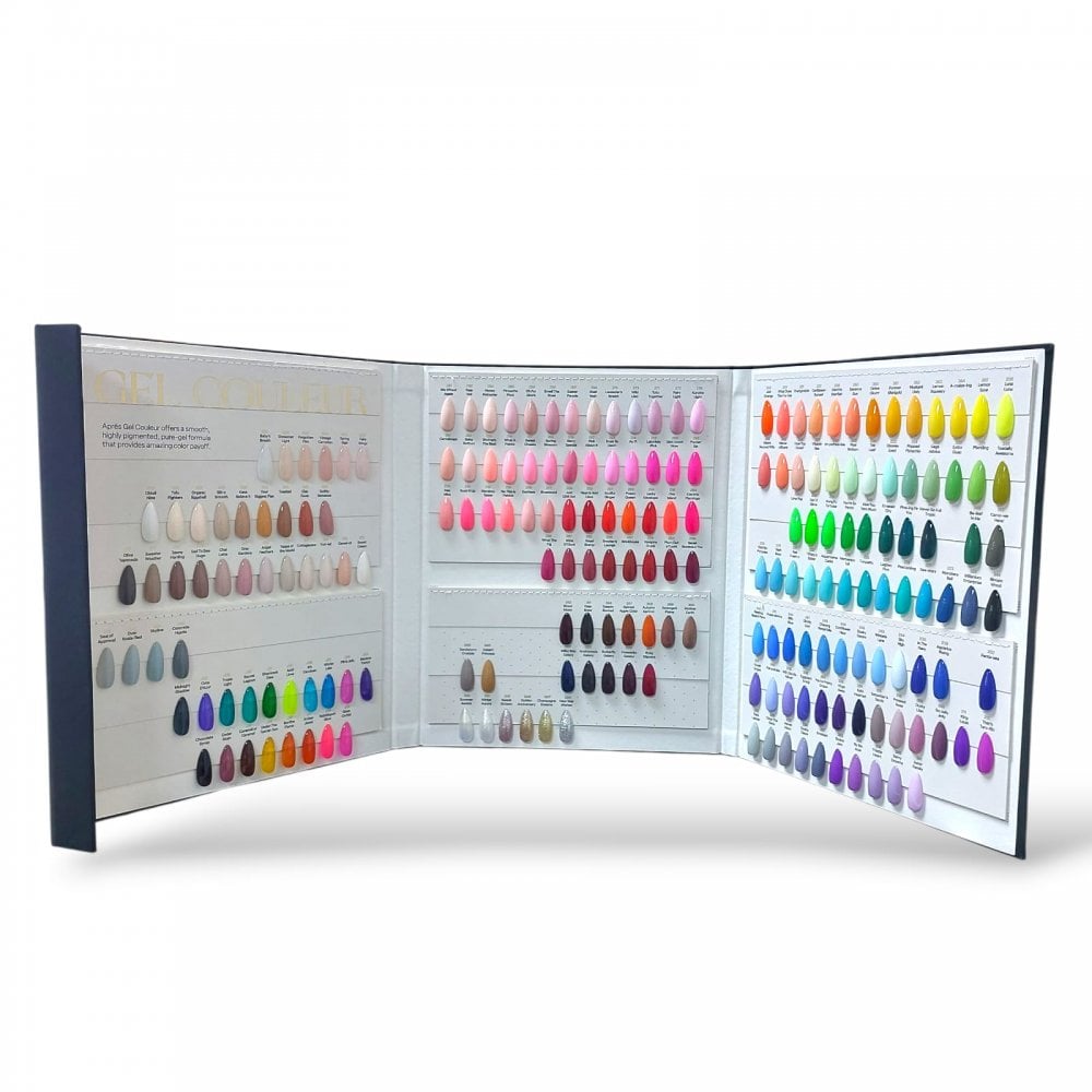 APRES 200 Gel Couleur HEMA-FREE Display Book - Black