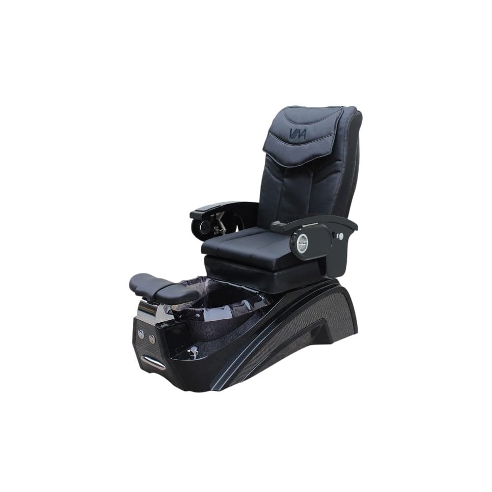 VINA Pedicure Chair - Black (Square Bowl)