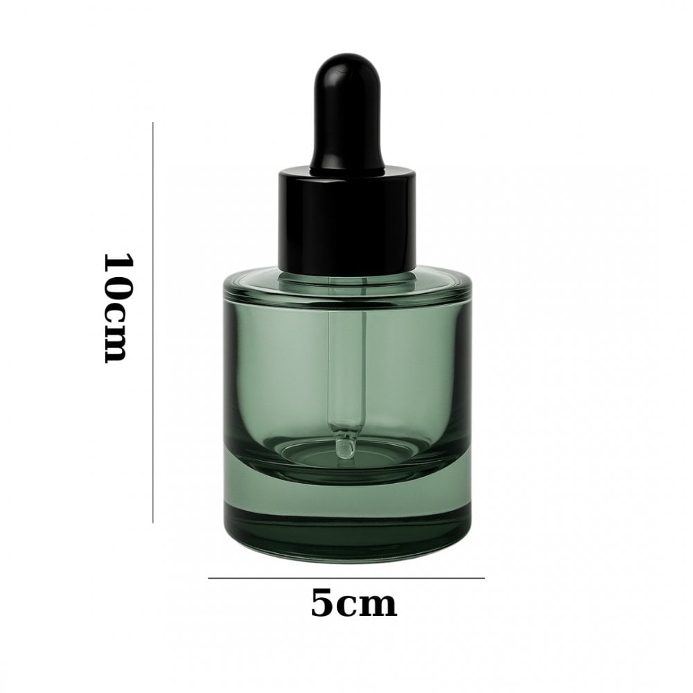 TNBL Empty Premium Green Glass Dropper Bottle for Oil, Serum 50ml