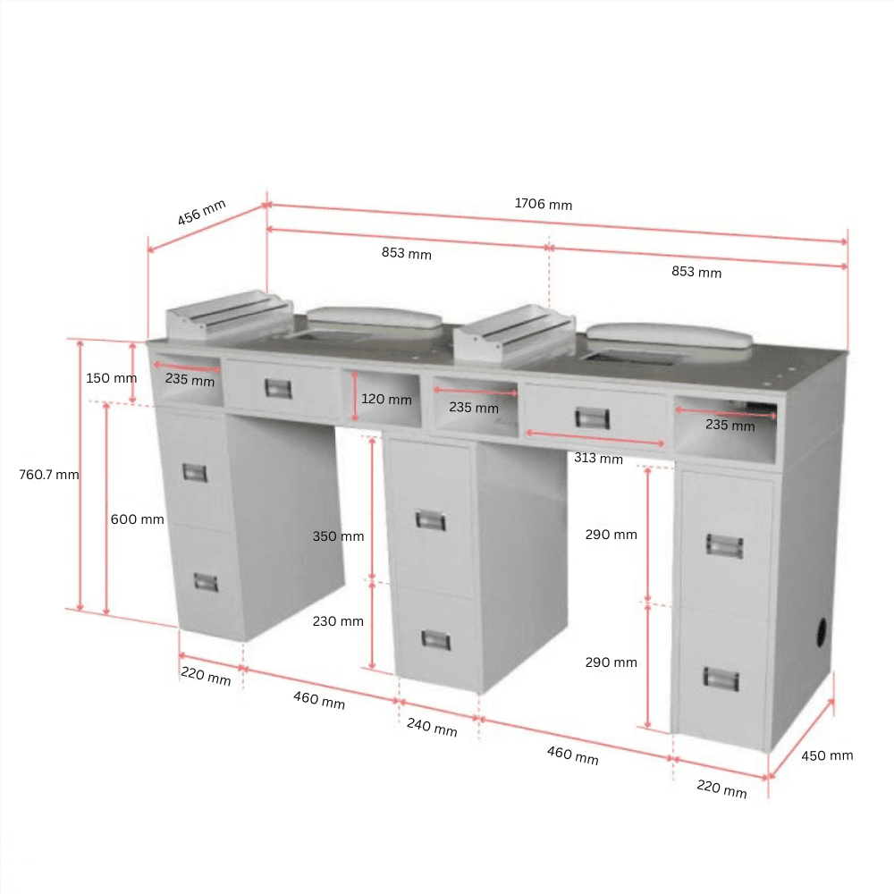 VINA Manicure Nail Table - Double