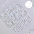TNBL 3D Bow Nail Art Mix - Set of 12 Designs + Free Wax Pen