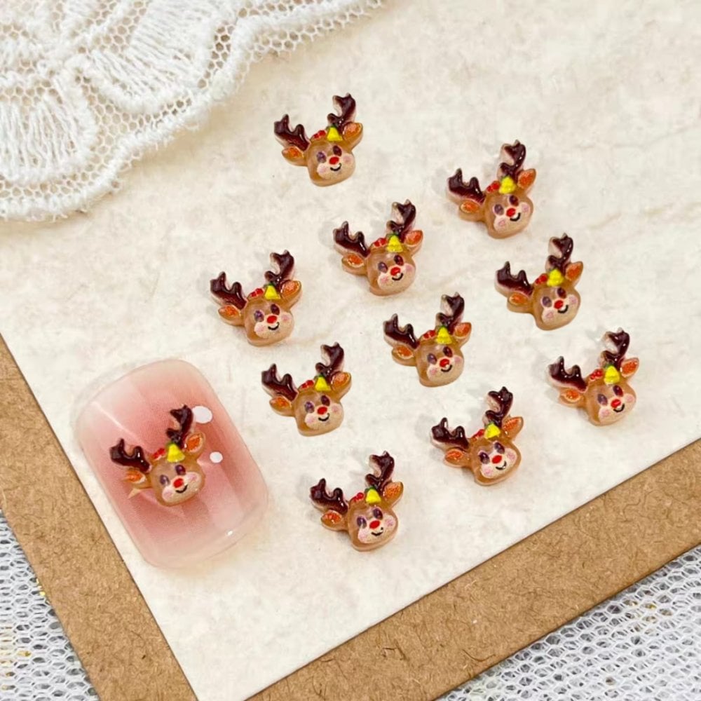 TNBL Nail Art Charm 68 - Rudolph (10pcs)