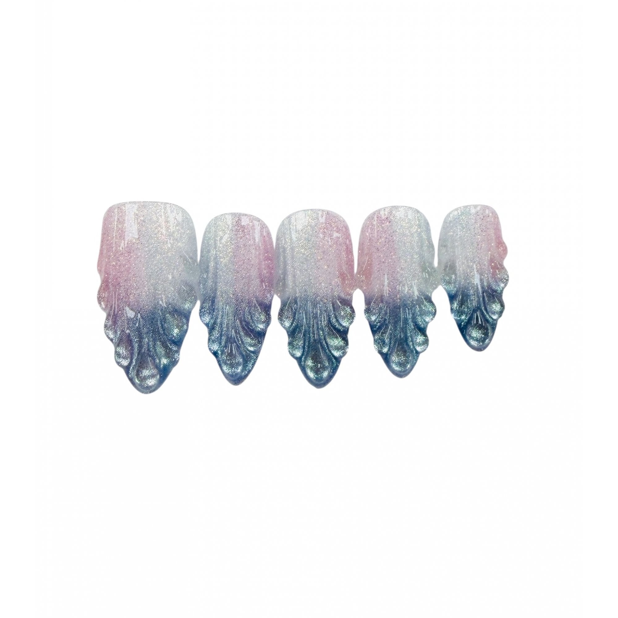 Pre Painted Nail Art Nail Tips
