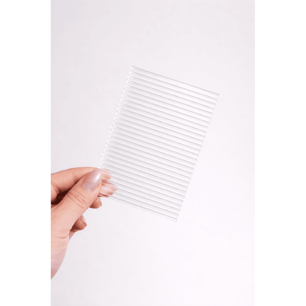 Clear Ribbed Acrylic Nail Display Board