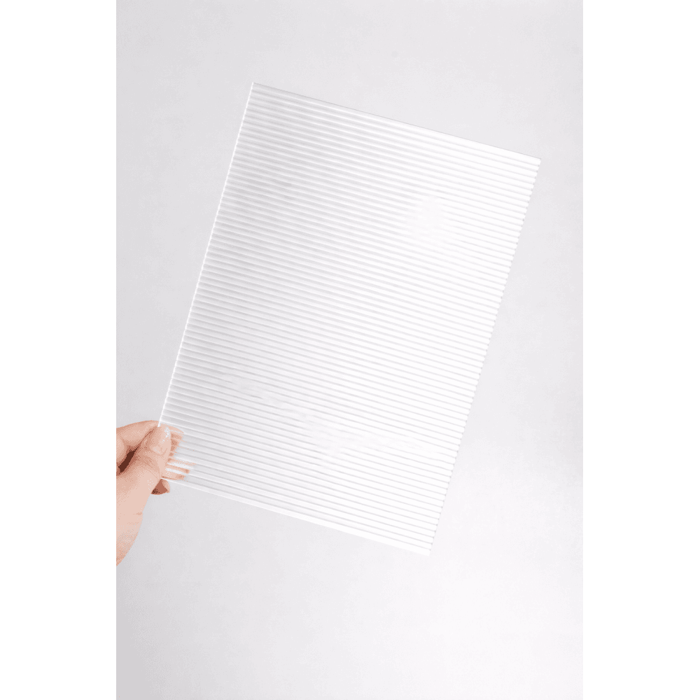 Clear Ribbed Acrylic Nail Display Board