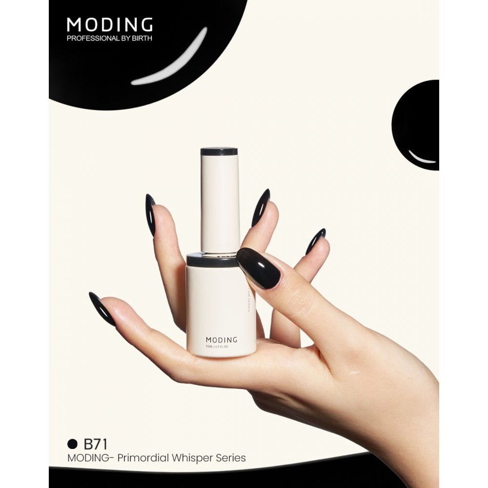 MODING TPO & HEMA Free Gel Polish 15ml â€“ Black B71