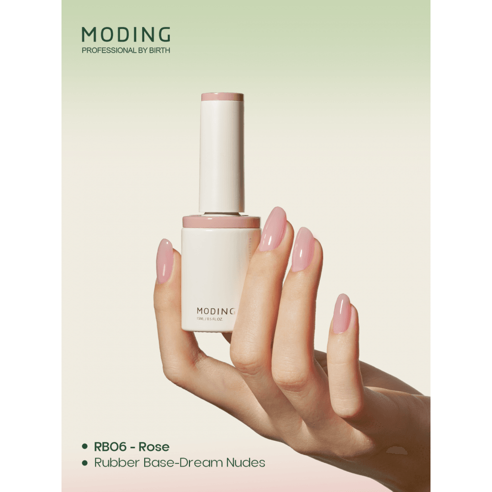 MODING Rubber Base 15ml - Rose
