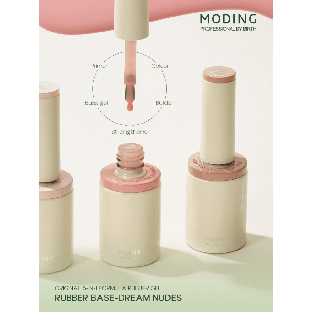MODING Rubber Base 15ml - Rose