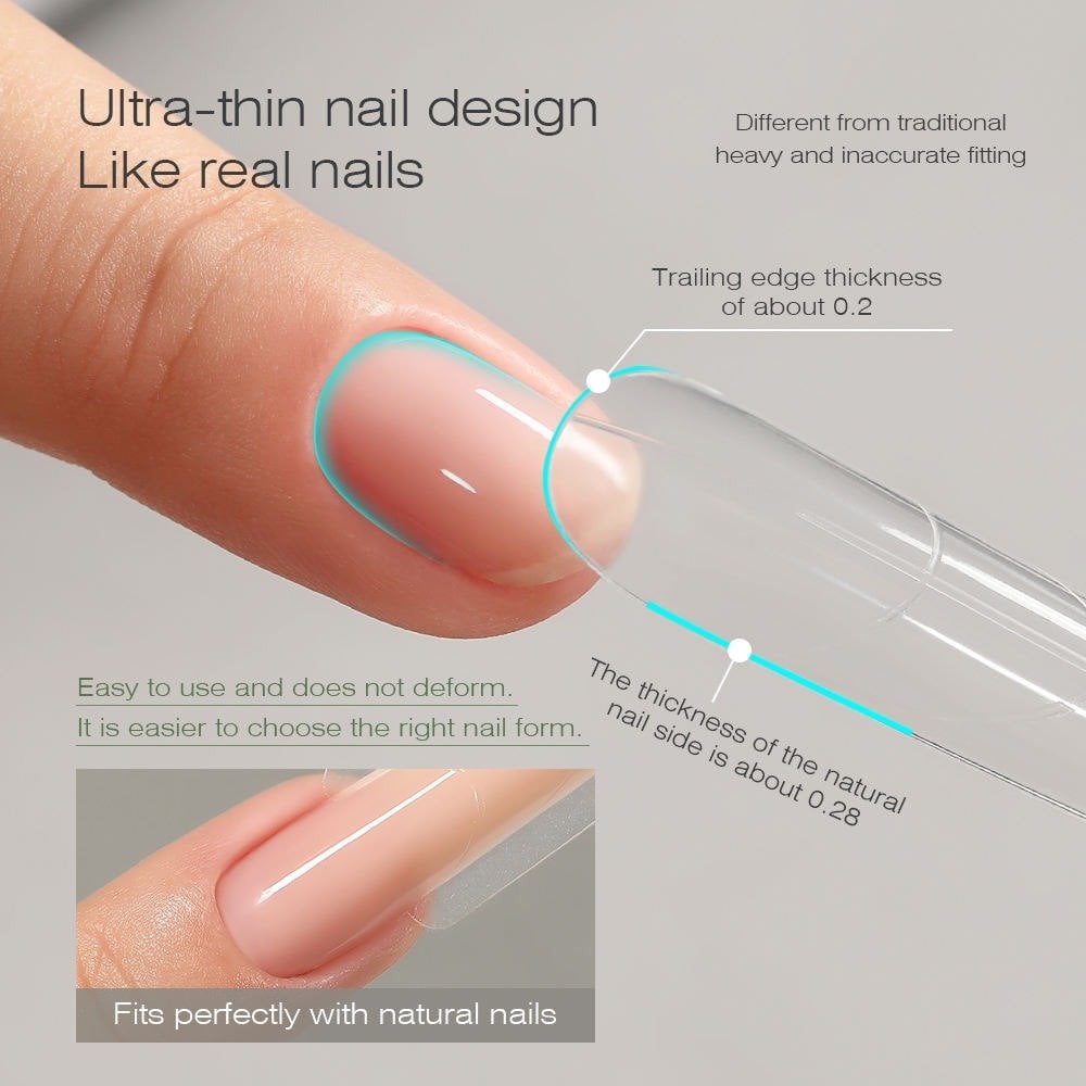MR NAIL Sandwich Nail Extensions-Dual Forms Tip Box