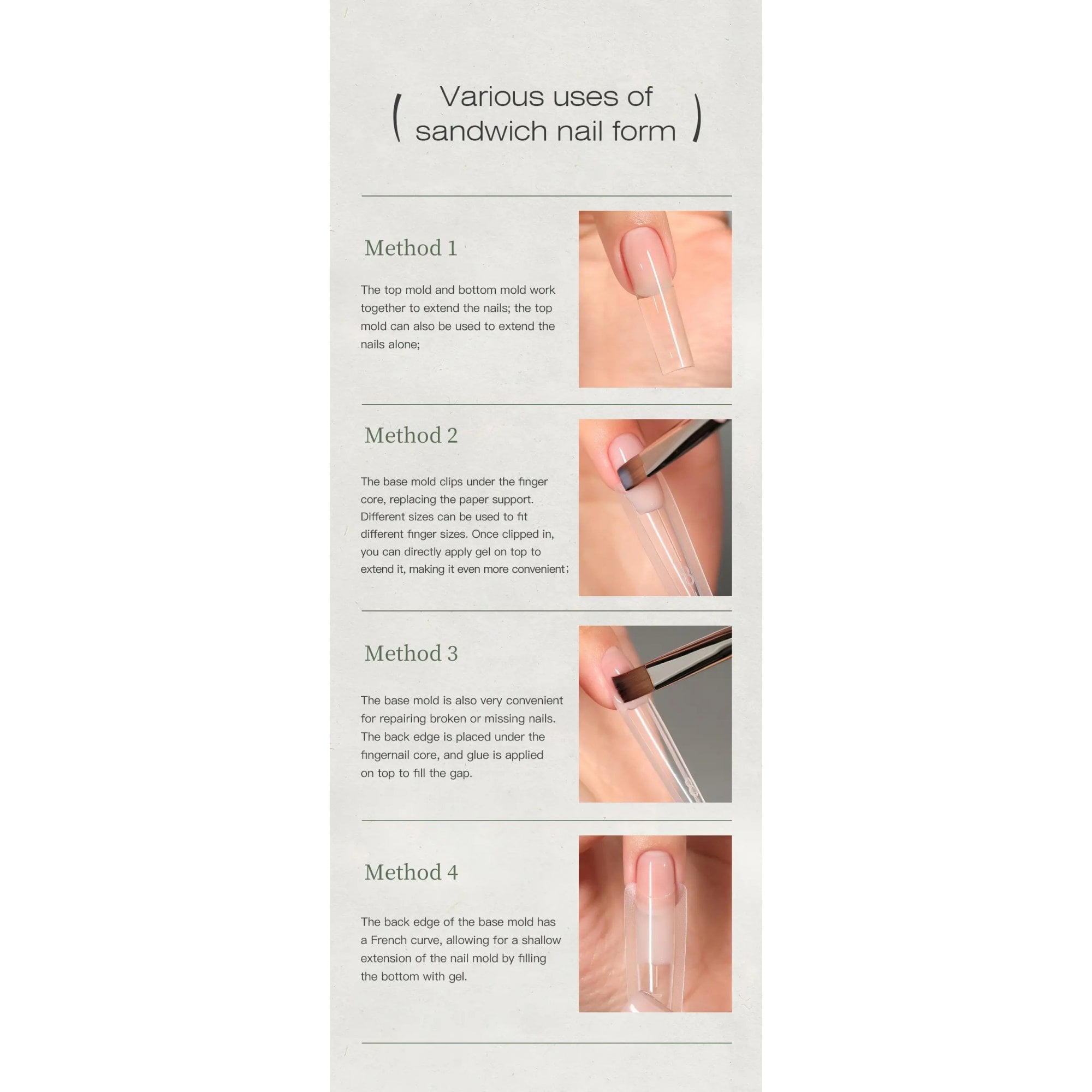MR NAIL Sandwich Nail Extensions-Dual Forms Tip Box