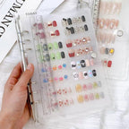 Transparent Nail Art Sample Book Reusable Display Pages