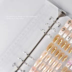 Transparent Nail Art Sample Book Reusable Display Pages