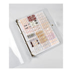 Transparent Nail Art Sample Book Reusable Display Pages
