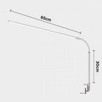 Slim LED Daylight Lamp with Clamp - Black