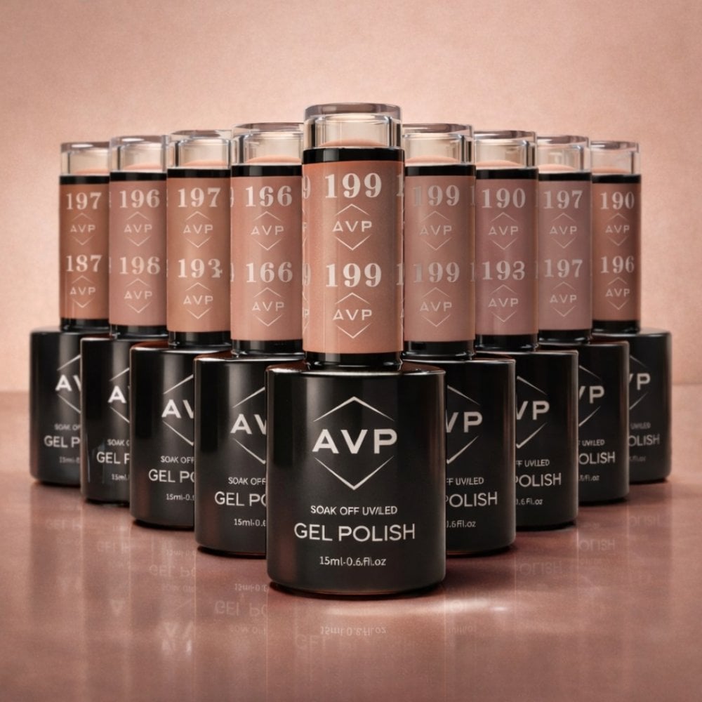 AVP Gel Colour - Bundle of 24 Random Nude Shades 15ml