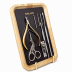 TNBL Magnetic Manicure/Pedicure Wooden Nail Tray