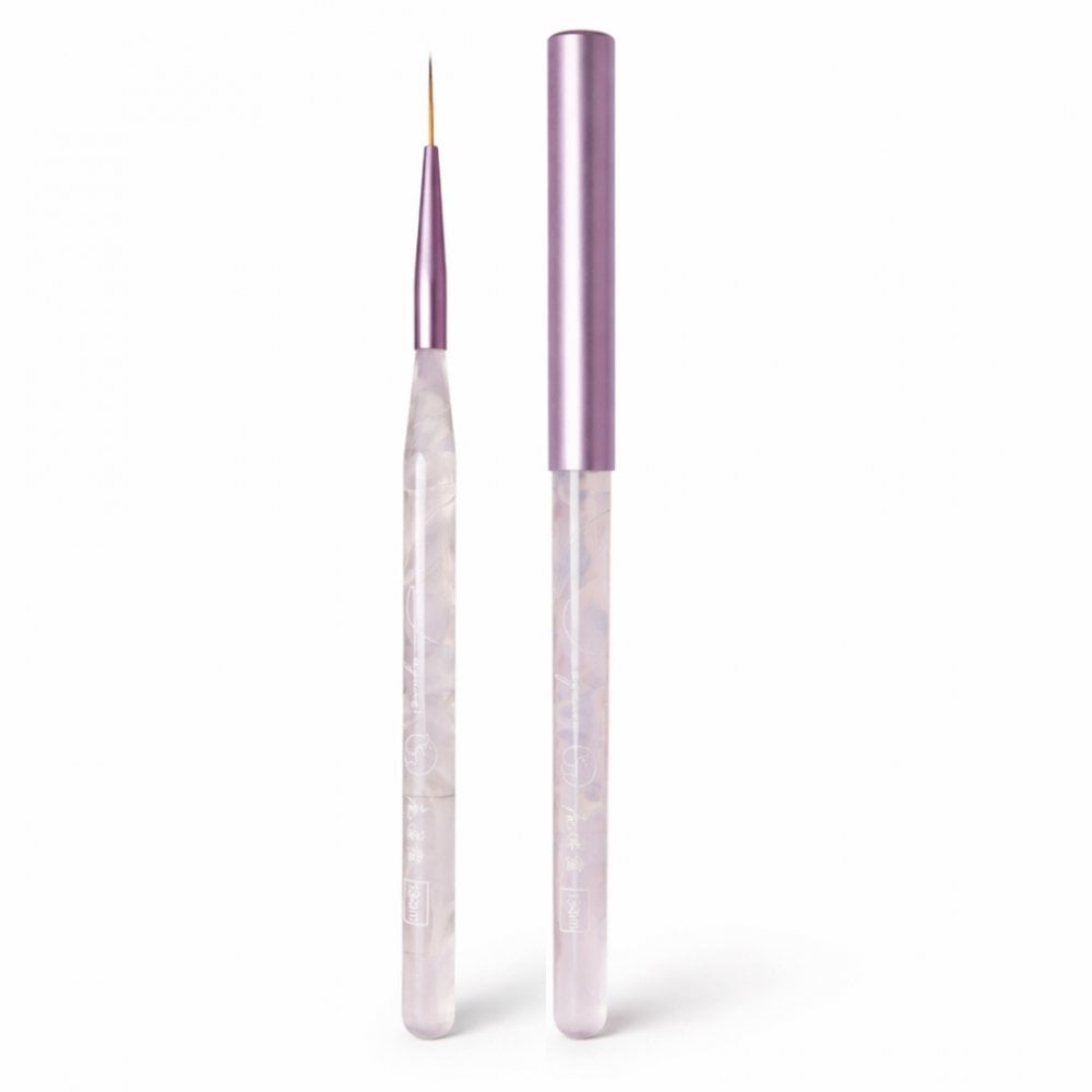 Nail Art Gel Detail/ Liner Brush - Marble Purple With Lid