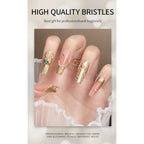 KANIU Hard Bristle 3D Nail Art Texture Brush