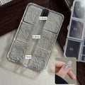 Silver Micro Beads Nail Art Set – 3 Sizes (6 Grid Box)