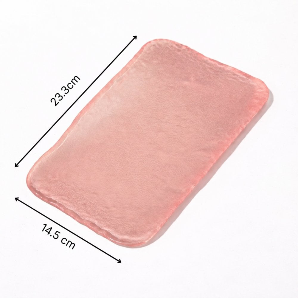 TNBL Pedicure Glass Tray Rectangle - Pink