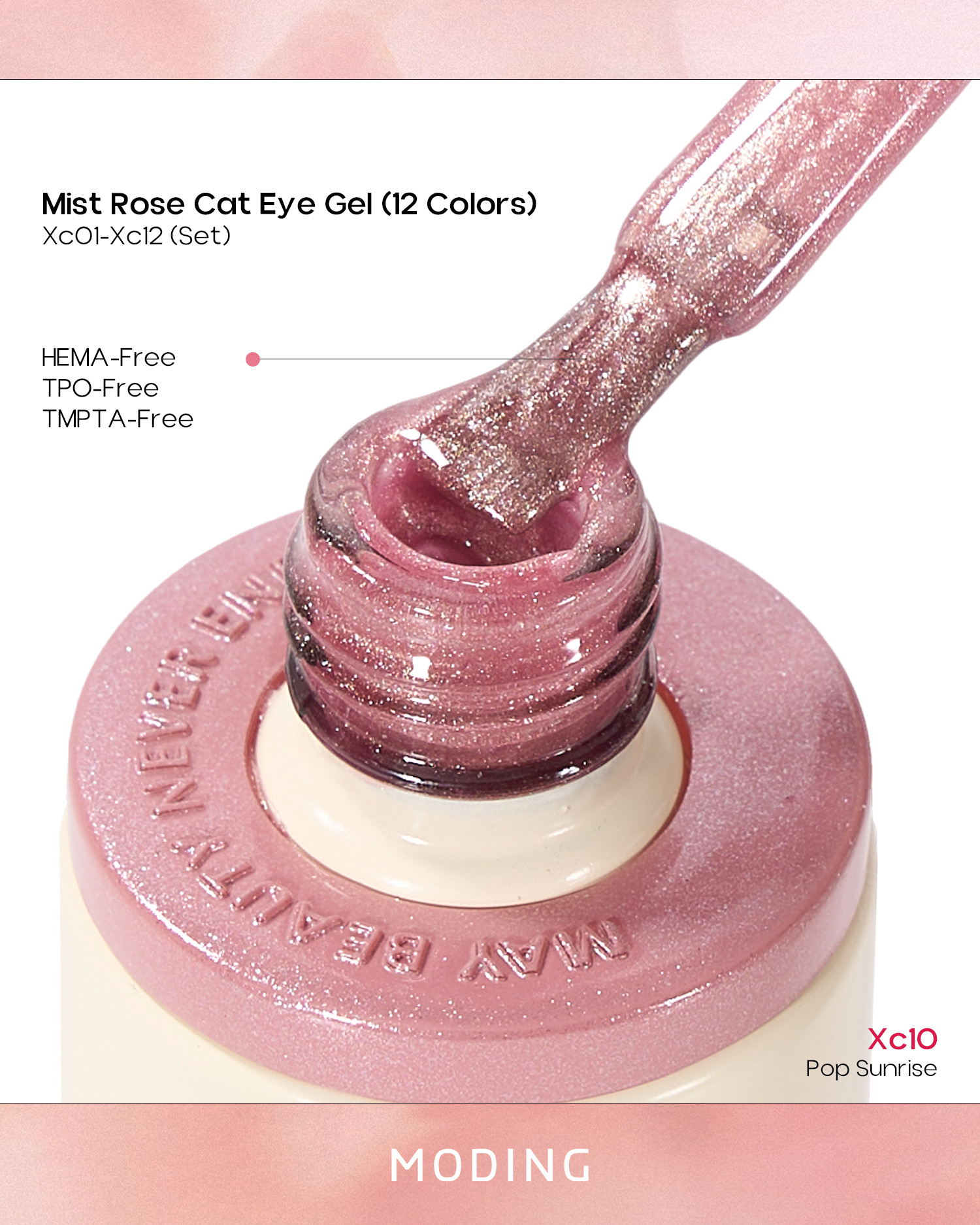 MODING Mist Rose Cat Eye Gel Colour HEMA & TPO Free - Full Collection