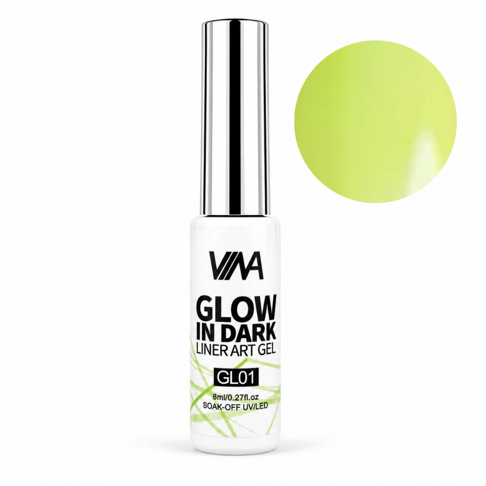 VINA Nail Art Gel Glow In The Dark Liners - 8ml