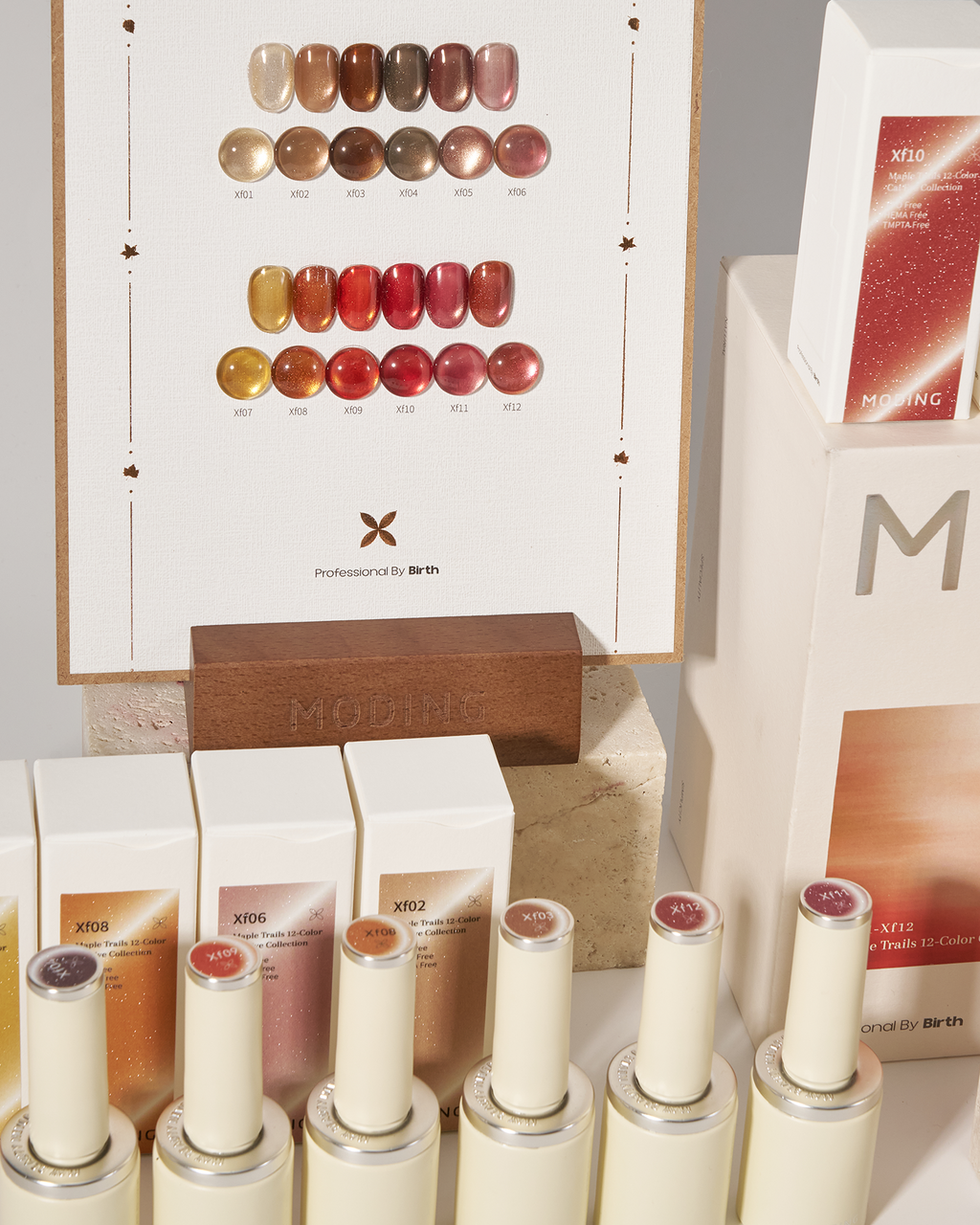 MODING Maple Trails 12-Color Cat Eye Collection HEMA & TPO Free